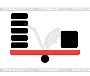 Balance Icon Concept - vector clipart