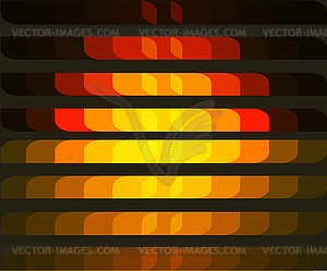 Background with Horizontal Color Cells - vector clipart