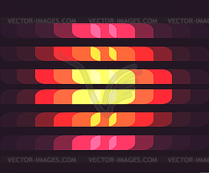 Background with Horizontal Color Cells - vector image