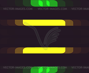 Background with Horizontal Color Cells - vector image