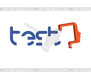 Test Logo Design - vector image