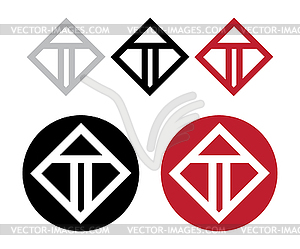 T Logo Set - vector image