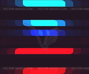 Background with Horizontal Color Cells - vector image