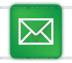 E-Mail Icon with Green Box - vector clipart / vector image