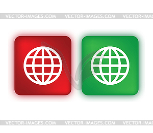 Цветные World Icon Set - векторная графика