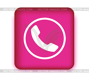 Colored Phone Icon - vector image