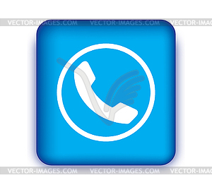 E-Mail Icon with Blue Box - vector clipart