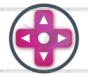 Game Controller Button - vector image