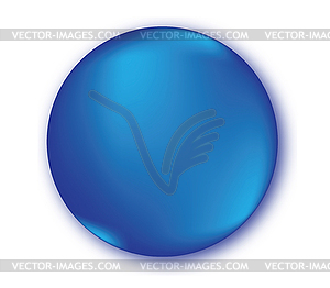 Round Empty Button - vector image