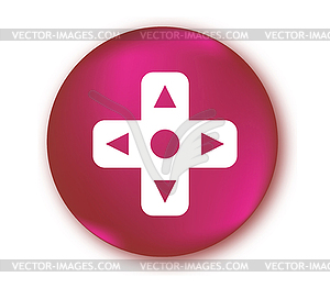 Game Controller Button - vector clipart