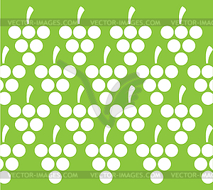 Grapes and Leaves Pattern Background Design - vector clipart