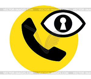 Phone and Security - vector image