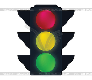 Traffic light Concept Design - vector clip art