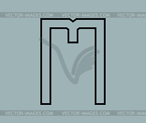 M Logo Concept - vector clipart