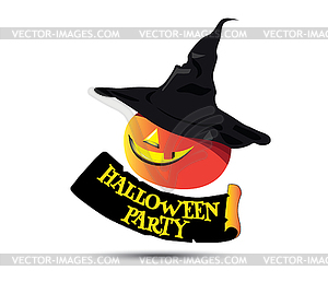 Halloween Party Concept Design - vector clip art