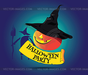 Halloween Party Concept Design - vector clip art