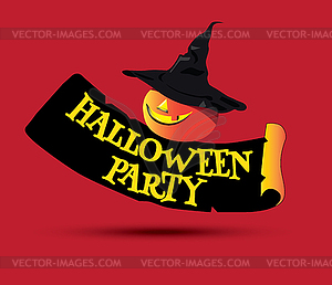 Halloween Party Concept Design - vector clipart