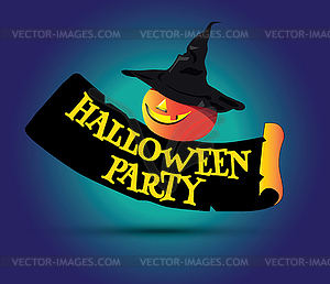 Halloween Party Concept Design - vector clip art