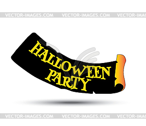 Halloween Party Concept Design - vector image