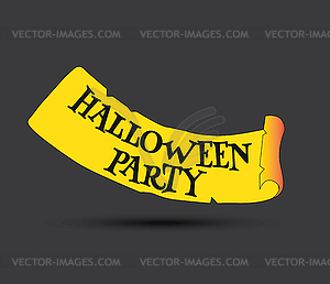 Halloween Party Concept Design - vector clip art