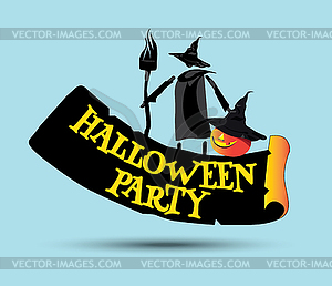 Halloween Party Concept Design - vector clipart