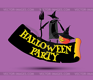 Halloween Party Concept Design - vector clipart / vector image