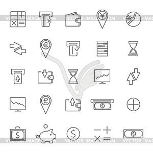 Finance icons,  - vector image