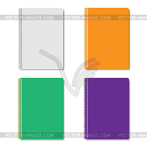 Set of multicolored notepads,  - vector image