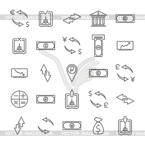 Finance icons,  - vector image