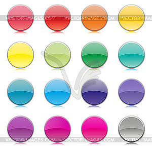 Set of multicolored buttons,  - vector image