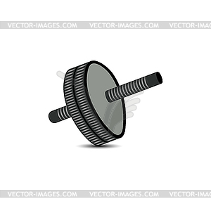 Roller for abdomen,  - vector image