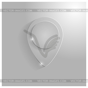 Icon pointer map,  - vector clip art