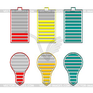 Set of indicators,  - vector image