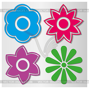 Flowers set,  - vector image