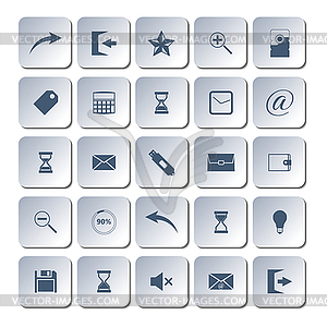 Set of web icons,  - vector image