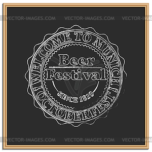 Emblem Oktoberfest, - vector clipart