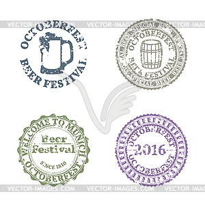 Emblem Oktoberfest Set,  - vector image