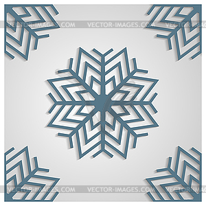 Seamless background of snowflakes,  - vector clipart