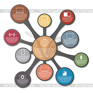 Elements of infographics,  - vector clipart