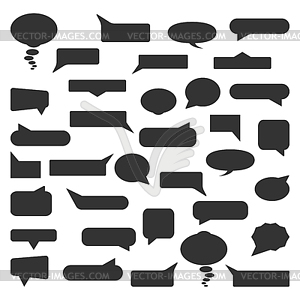 Set of speech bubbles, - vector clip art