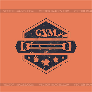 Sport emblem grunge,  - vector clip art