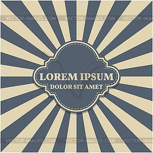 Background with vintage frame,  - vector clipart