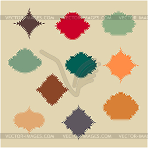 Set of vintage frames,  - vector clip art