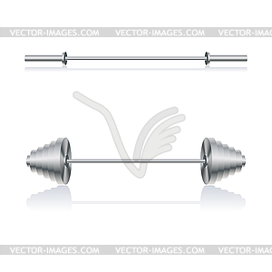 Set barbells,  - vector clipart