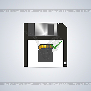 Icon successful write,  - vector image