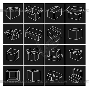 Icons box,  - vector image