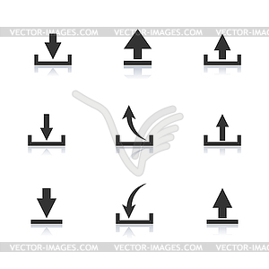 Icons download,  - vector clip art