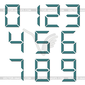 Set of numbers,  - vector image