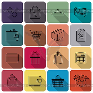 Icons purchase,  - vector clipart / vector image