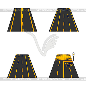 Иконы дороги, - изображение в векторе / векторный клипарт